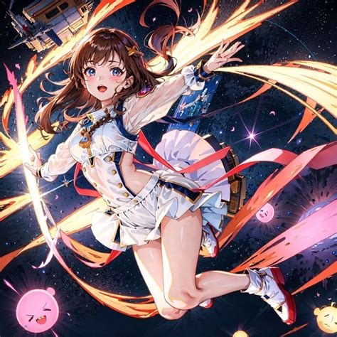 AI Art Generator: Undressed anime girl .